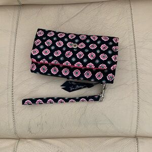 Vera Bradley Cotton Wristlet - Good condition.  Slots for credit cards